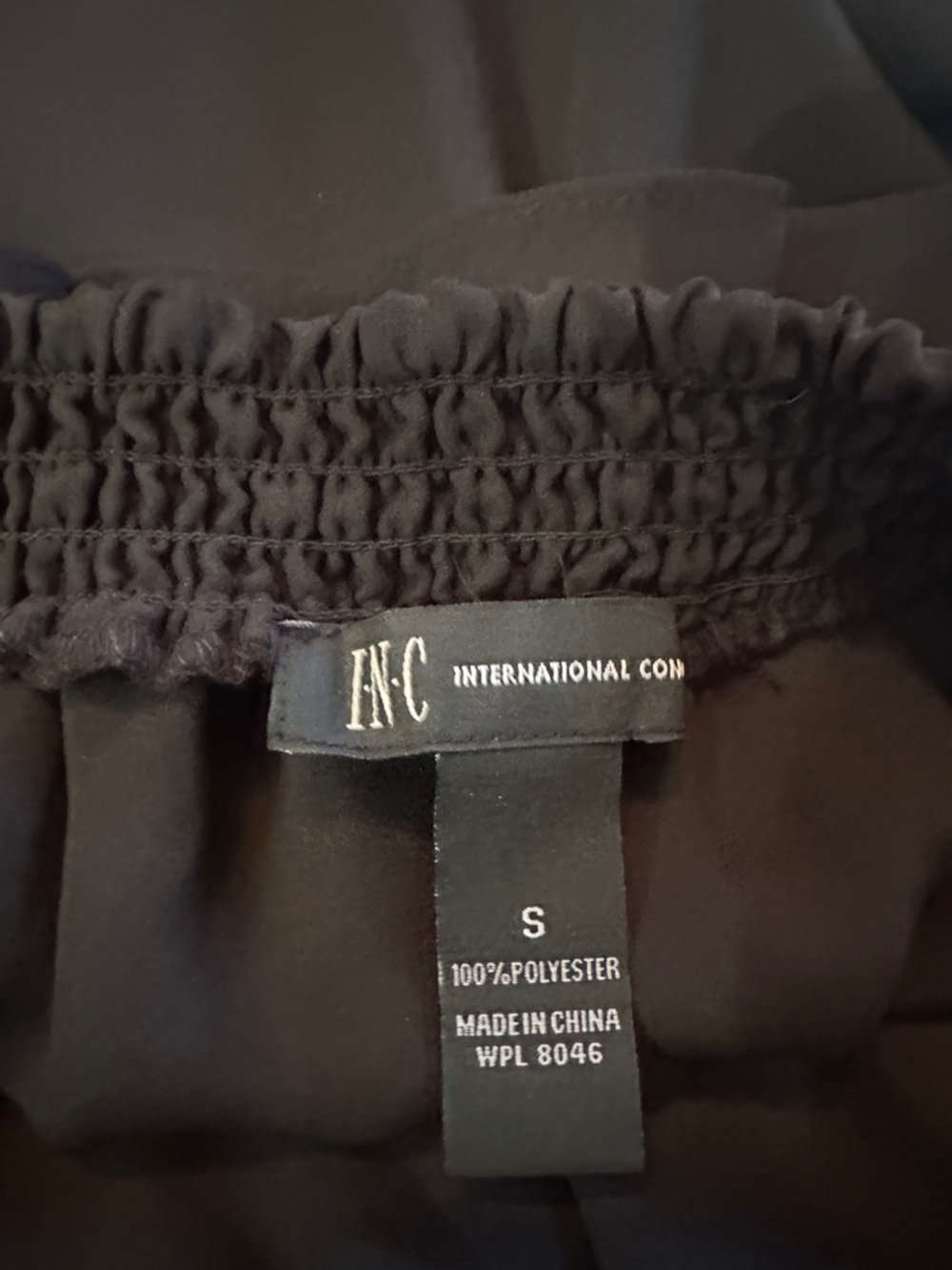 Ladies INC Black Studded Off-Shoulder Ruffle Top-Small - Picture 3 of 3